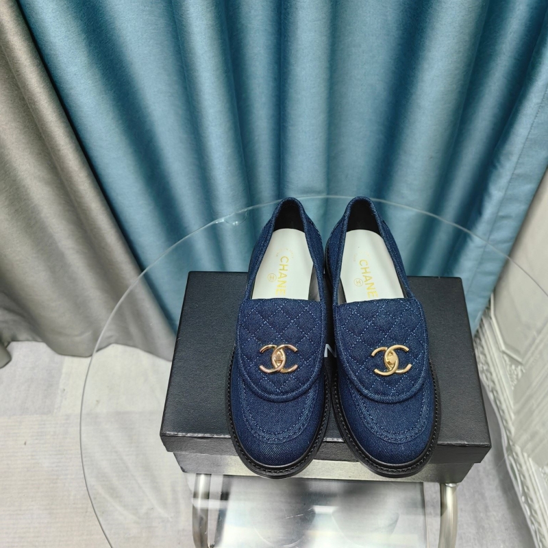 Ch*el leather shoes